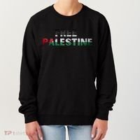 Free Palestine Gaza Flag Arabic Gift Women's Sweatshirt thumb 0