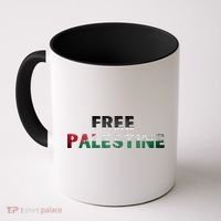 Free Palestine Gaza Flag Arabic Gift Coffee Mug thumb 0