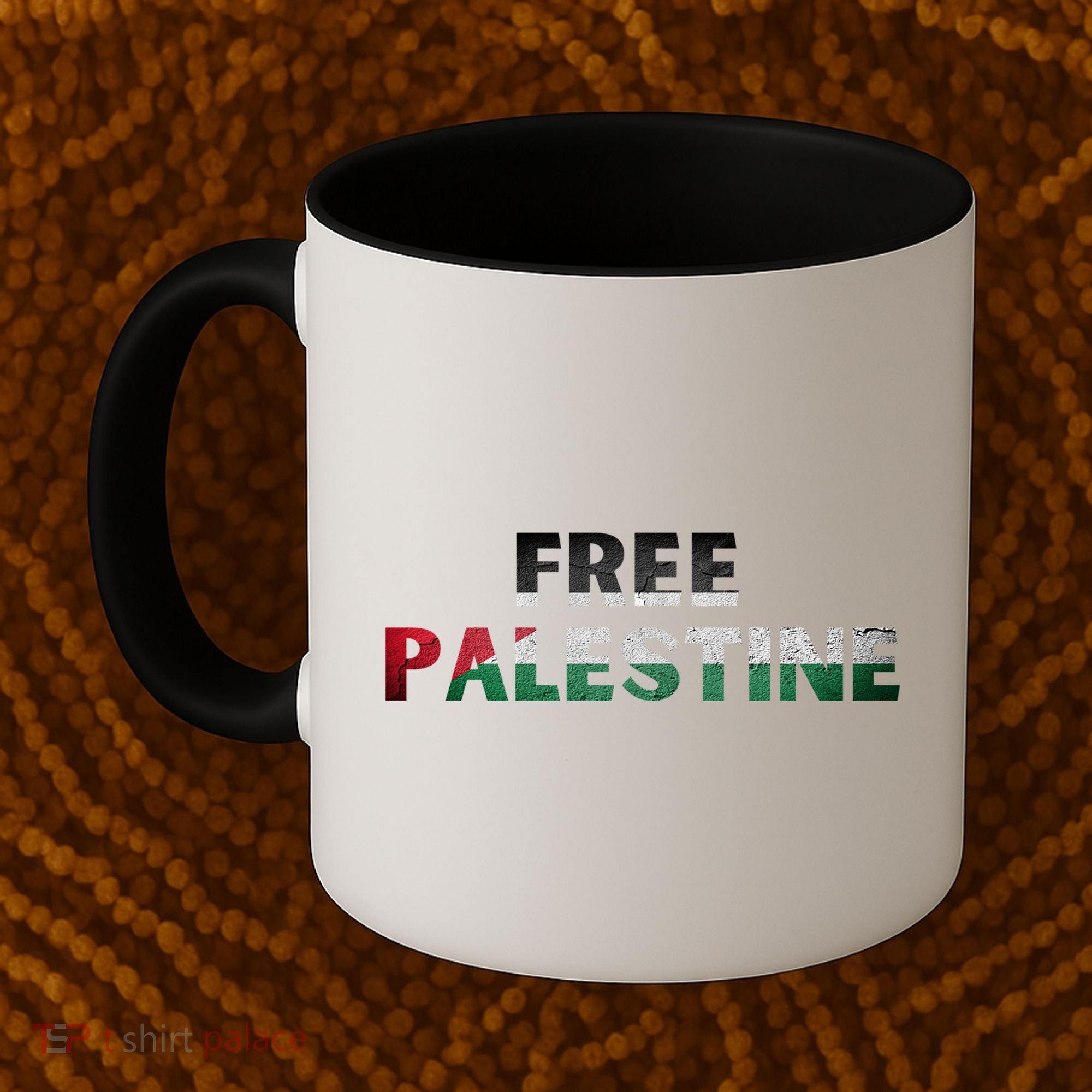 Free Palestine Gaza Flag Arabic Gift Coffee Mug