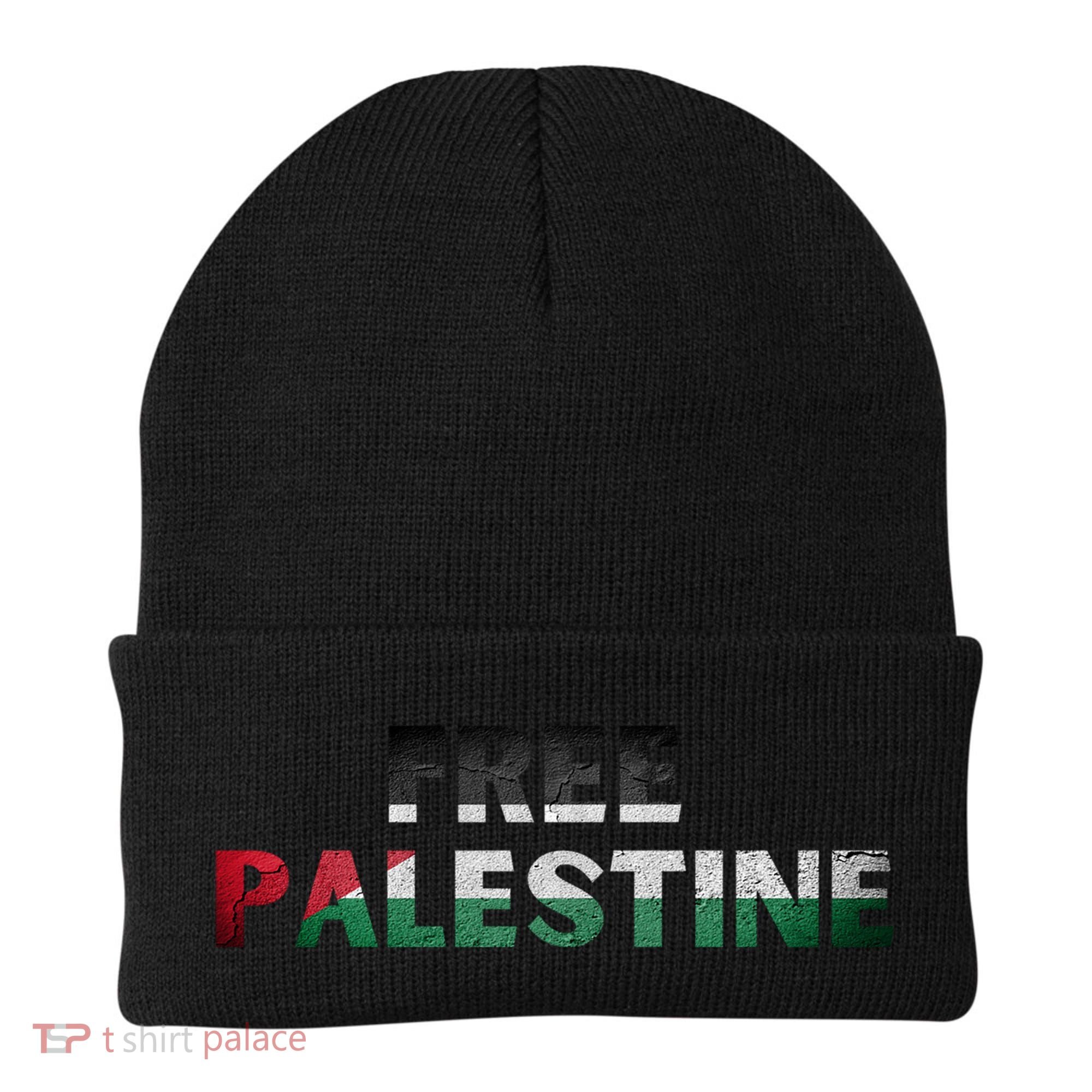 Free Palestine Gaza Flag Arabic Gift Beanie