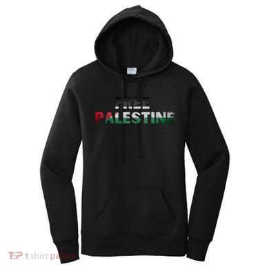 Free Palestine Gaza Flag Arabic Gift Women's Hoodie
