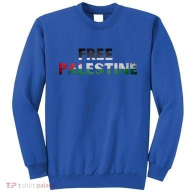 Free Palestine Gaza Flag Arabic Gift Sweatshirt