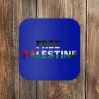 Free Palestine Gaza Flag Arabic Gift Coaster thumb 0
