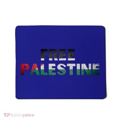 Free Palestine Gaza Flag Arabic Gift Mousepad
