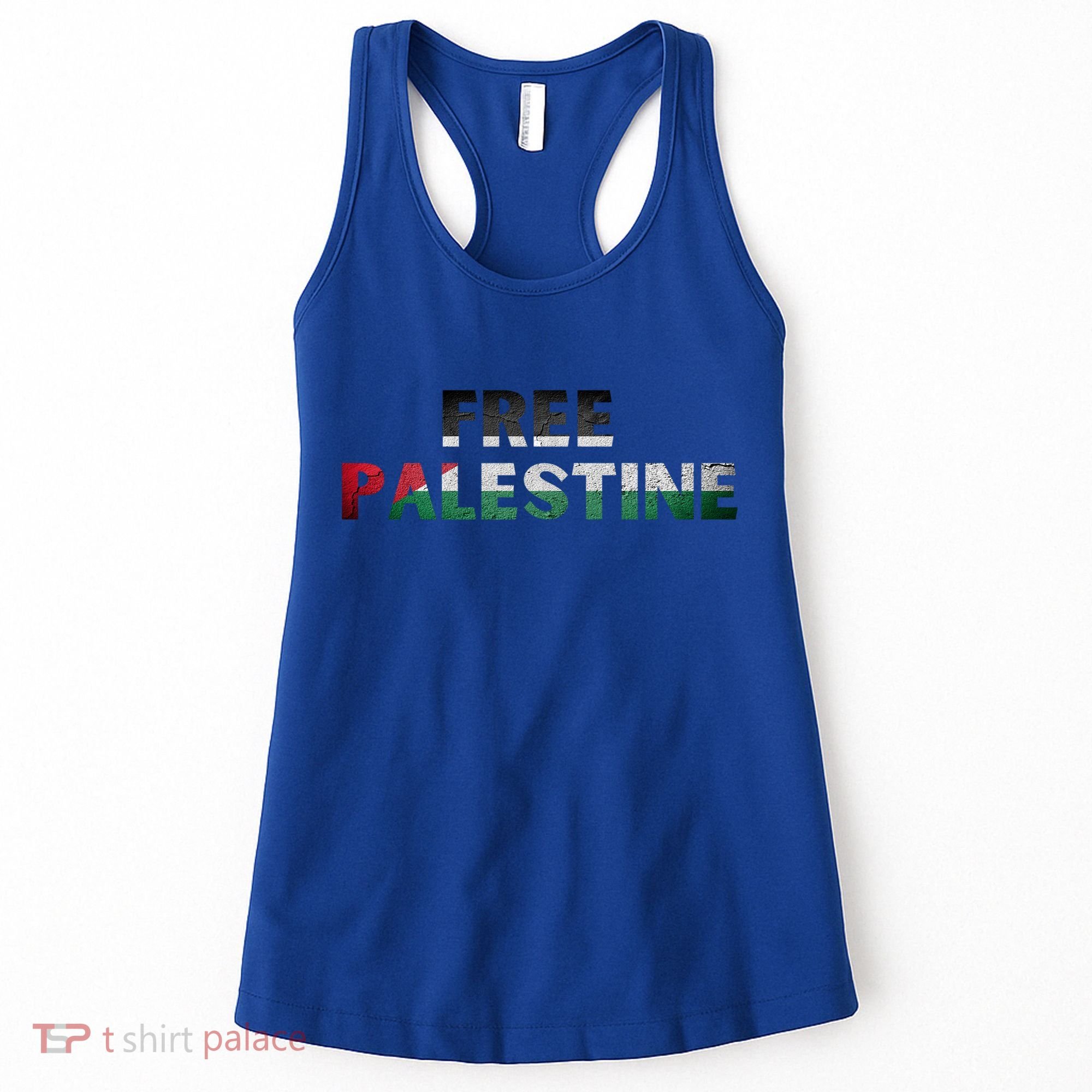 Free Palestine Gaza Flag Arabic Gift Women's Tank Top
