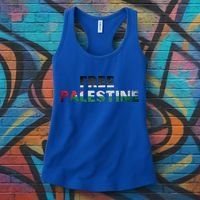 Free Palestine Gaza Flag Arabic Gift Women's Tank Top thumb 3