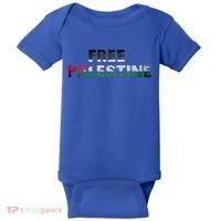 Free Palestine Gaza Flag Arabic Gift Baby Bodysuit thumb 0