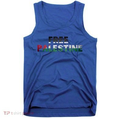 Free Palestine Gaza Flag Arabic Gift Tank Top