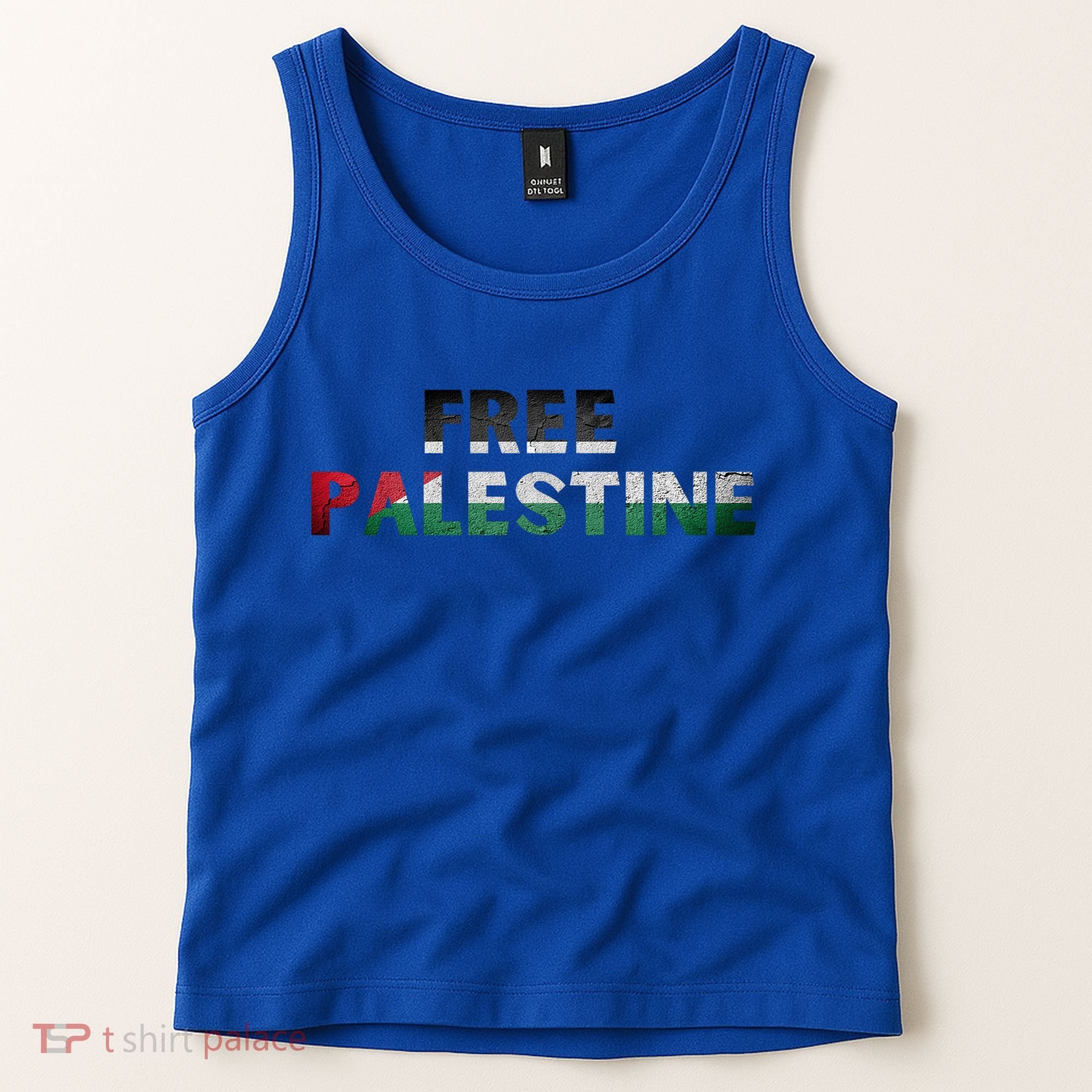 Free Palestine Gaza Flag Arabic Gift Tank Top