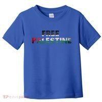 Free Palestine Gaza Flag Arabic Gift Toddler T-Shirt thumb 0