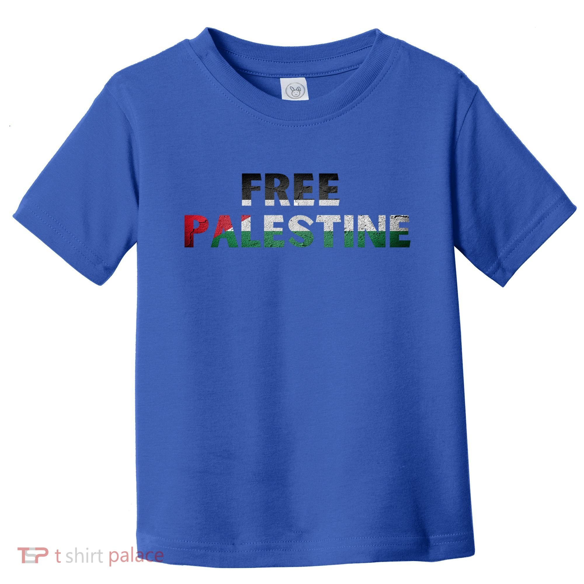 Free Palestine Gaza Flag Arabic Gift Toddler T-Shirt