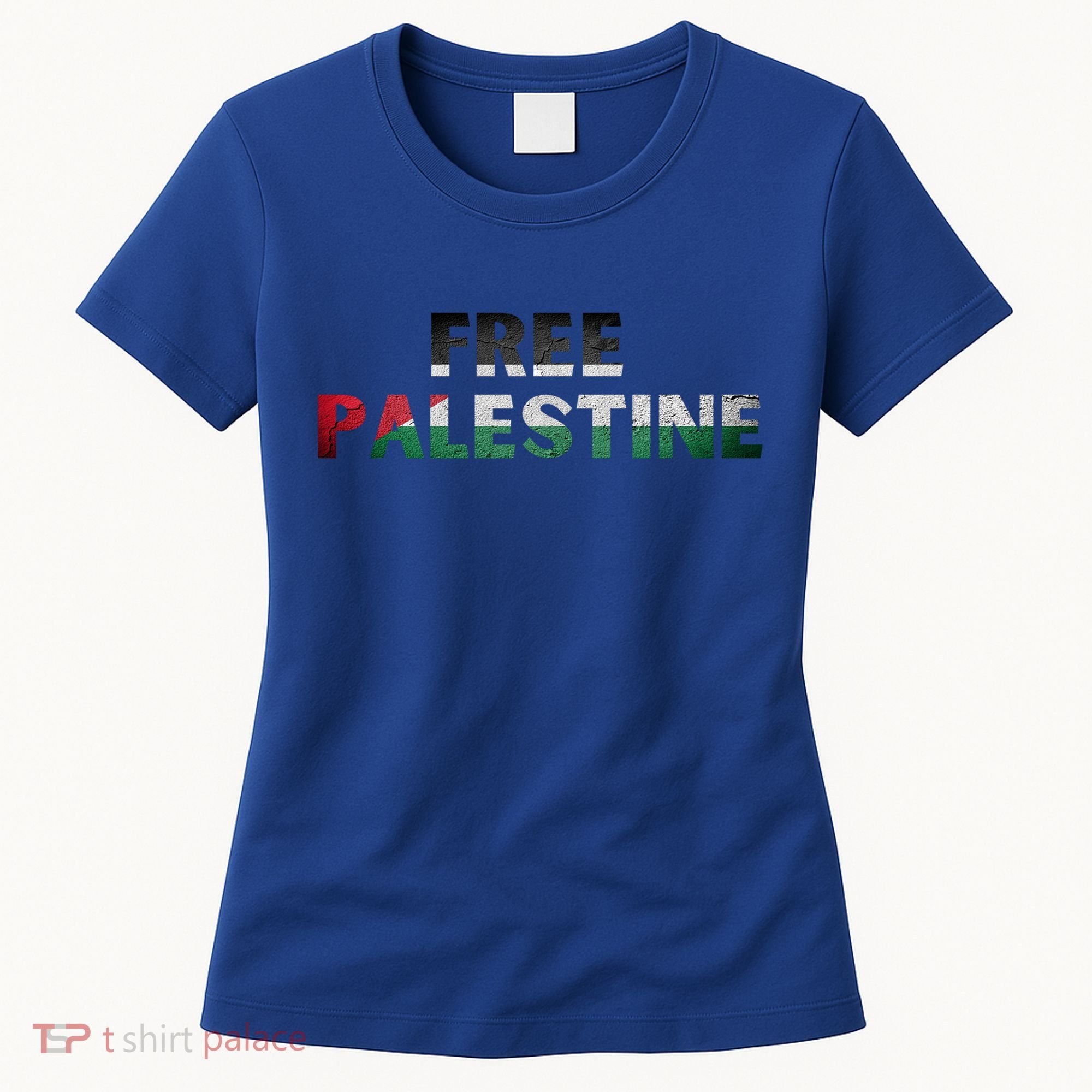 Free Palestine Gaza Flag Arabic Gift Women's T-Shirt