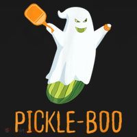 Funny Pickle Ghost Loves To Play Pickleball At Halloween Women's Hoodie thumb 2