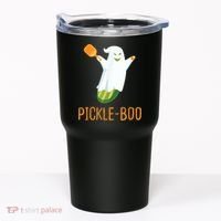 Funny Pickle Ghost Loves To Play Pickleball At Halloween Tumbler thumb 0