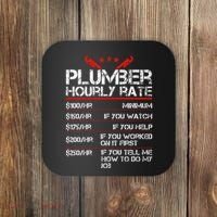 Funny Plumber Gifts Plumber Hourly Labor Rates Plumber Coaster thumb 0