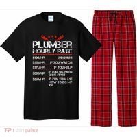 Funny Plumber Gifts Plumber Hourly Labor Rates Plumber Pajama Set thumb 0
