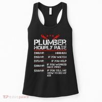 Funny Plumber Gifts Plumber Hourly Labor Rates Plumber Women's Tank Top thumb 0