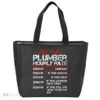 Funny Plumber Gifts Plumber Hourly Labor Rates Plumber Tote Bag thumb 0