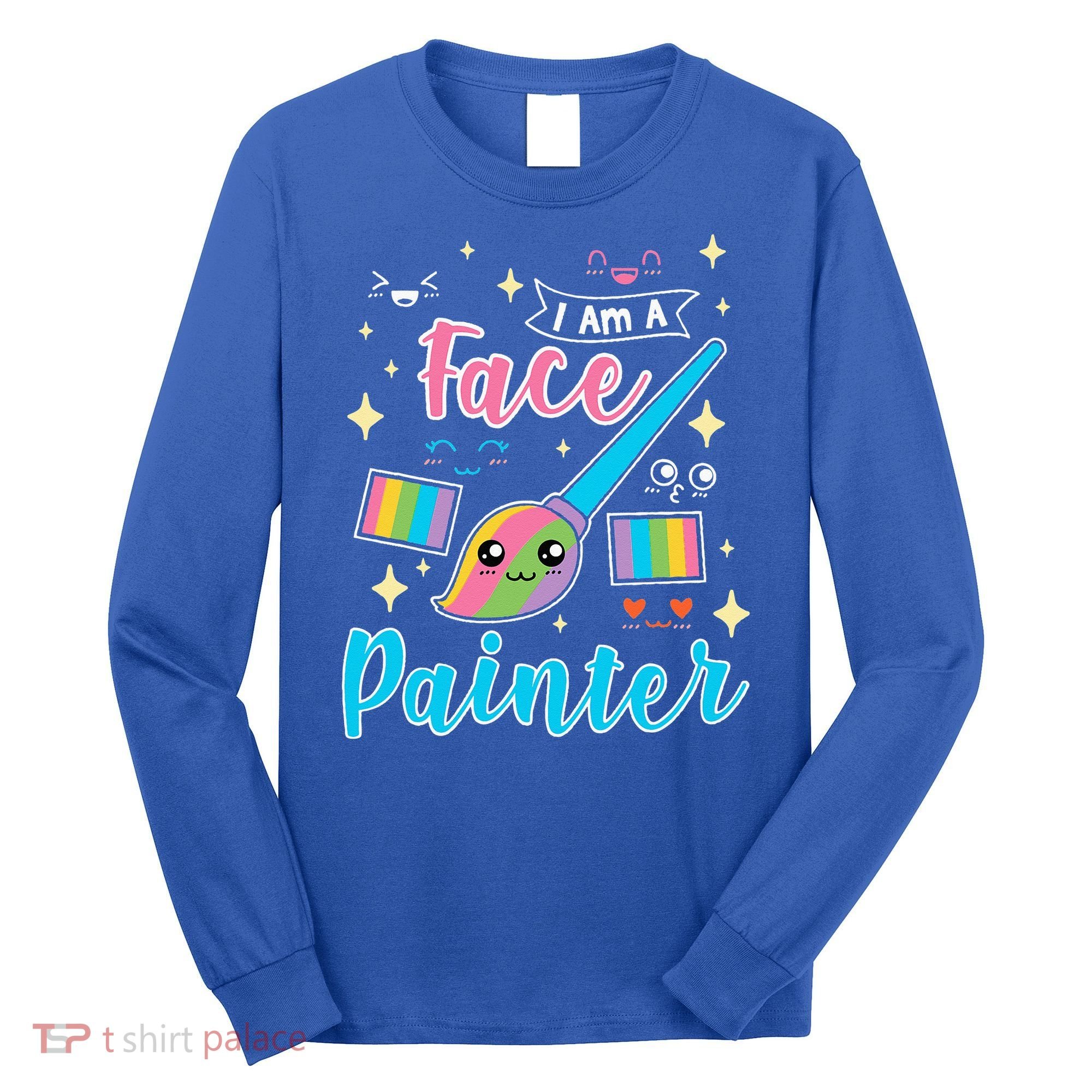 Face Painter Gift For Makeup Artist Long Sleeve Shirt