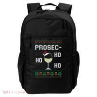 Funny Prosec Ho Ho Ho Christmas Prosecco Santa Hat Wine Gift Backpack thumb 0