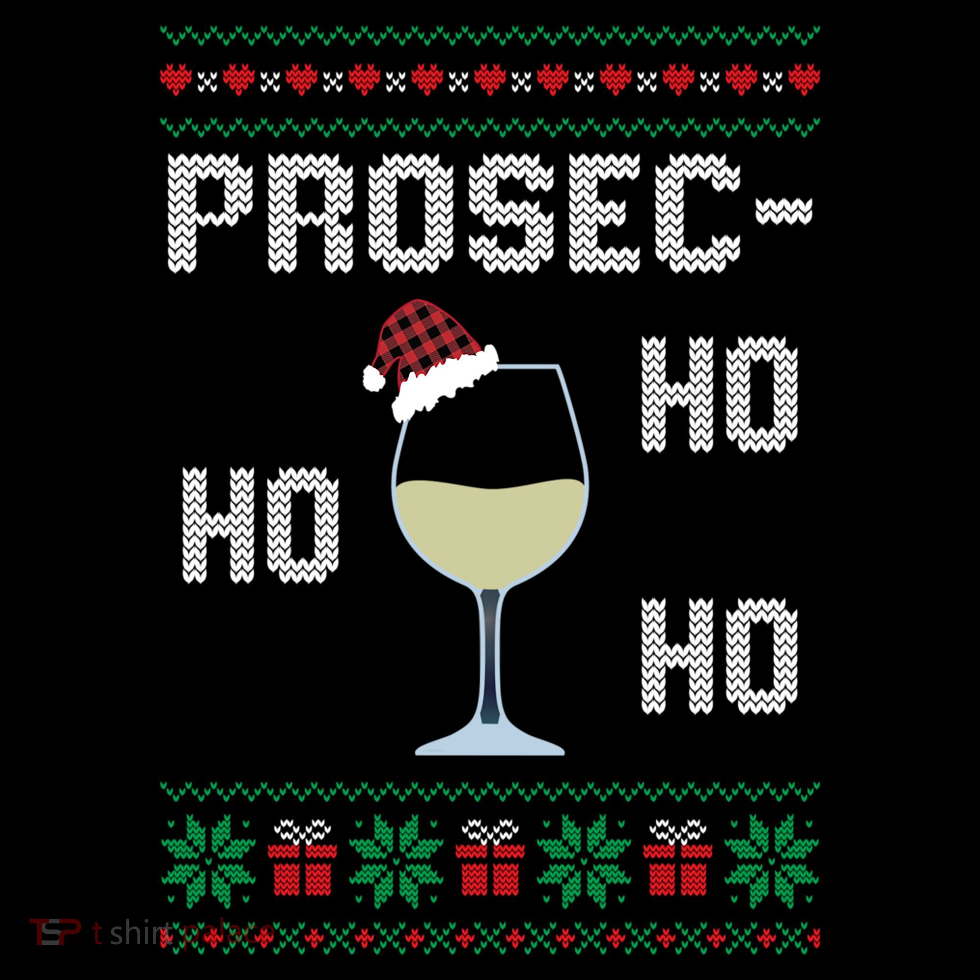 Funny Prosec Ho Ho Ho Christmas Prosecco Santa Hat Wine Gift Coffee Mug