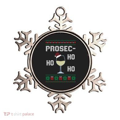 Funny Prosec Ho Ho Ho Christmas Prosecco Santa Hat Wine Gift Ornament