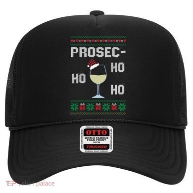 Funny Prosec Ho Ho Ho Christmas Prosecco Santa Hat Wine Gift Hat