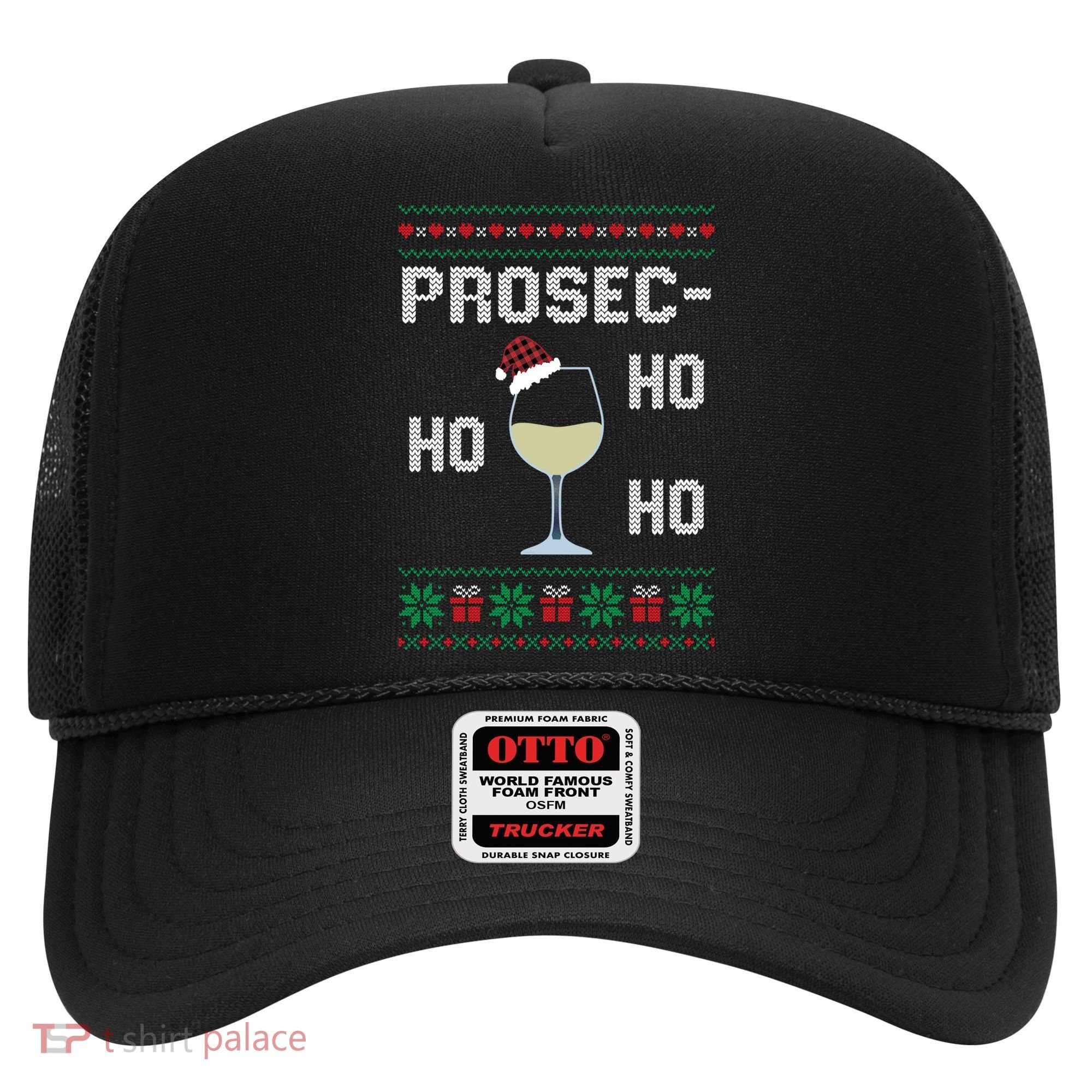 Funny Prosec Ho Ho Ho Christmas Prosecco Santa Hat Wine Gift Hat