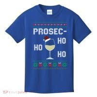 Funny Prosec Ho Ho Ho Christmas Prosecco Santa Hat Wine Gift Kids T-Shirt thumb 0