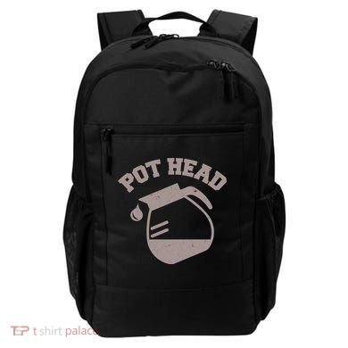 Funny Pot Head Coffee Lover Backpack