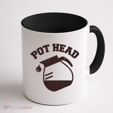 Funny Pot Head Coffee Lover Coffee Mug back