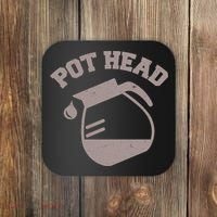 Funny Pot Head Coffee Lover Coaster thumb 0