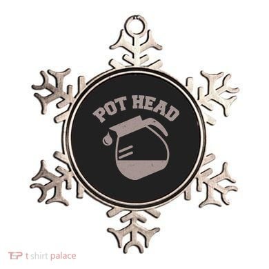 Funny Pot Head Coffee Lover Ornament