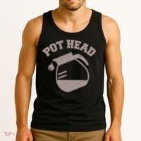 Funny Pot Head Coffee Lover Tank Top thumb 3