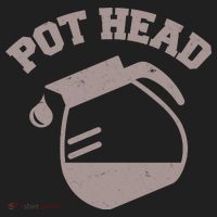 Funny Pot Head Coffee Lover Golf Towel thumb 3