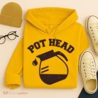 Funny Pot Head Coffee Lover Hoodie thumb 4