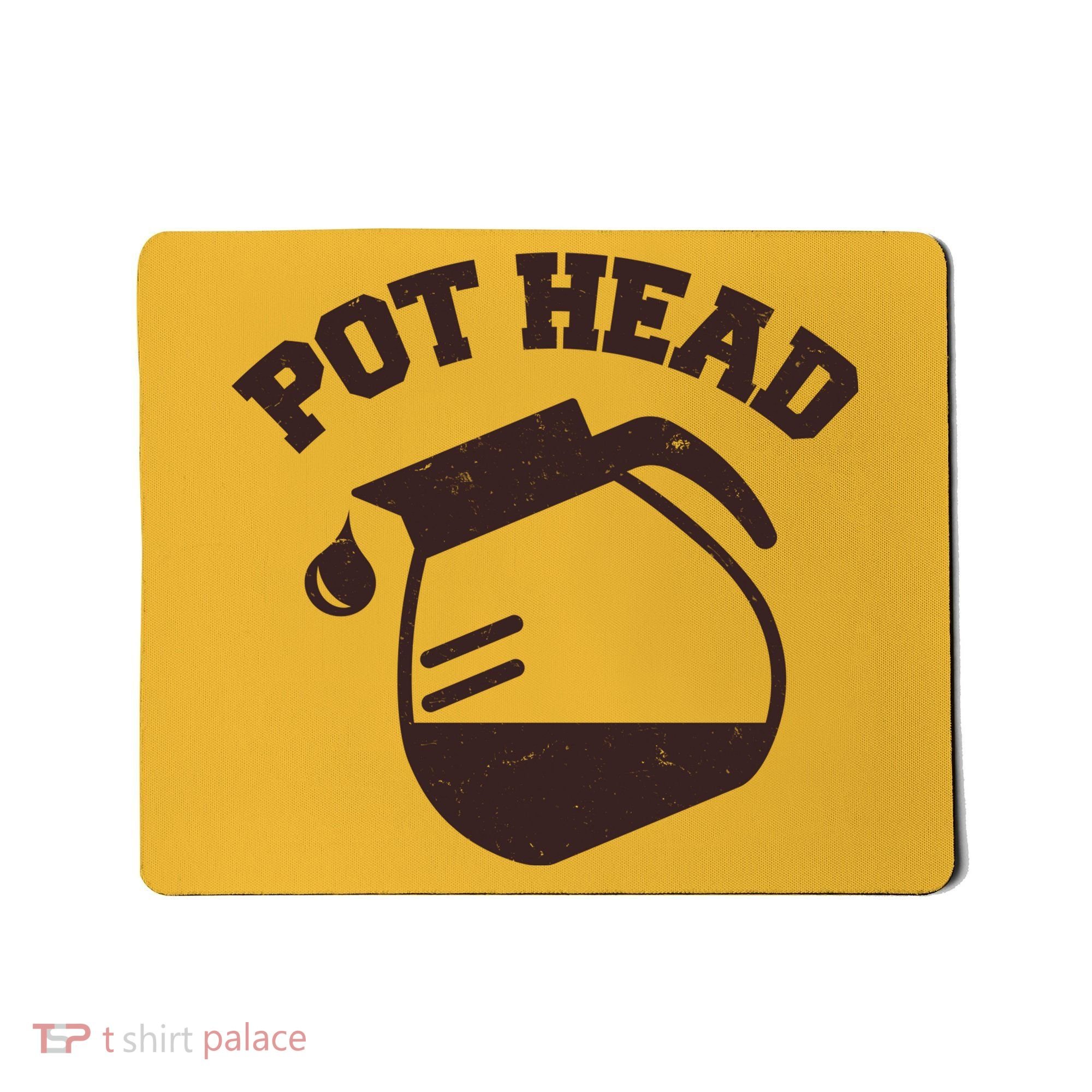 Funny Pot Head Coffee Lover Mousepad