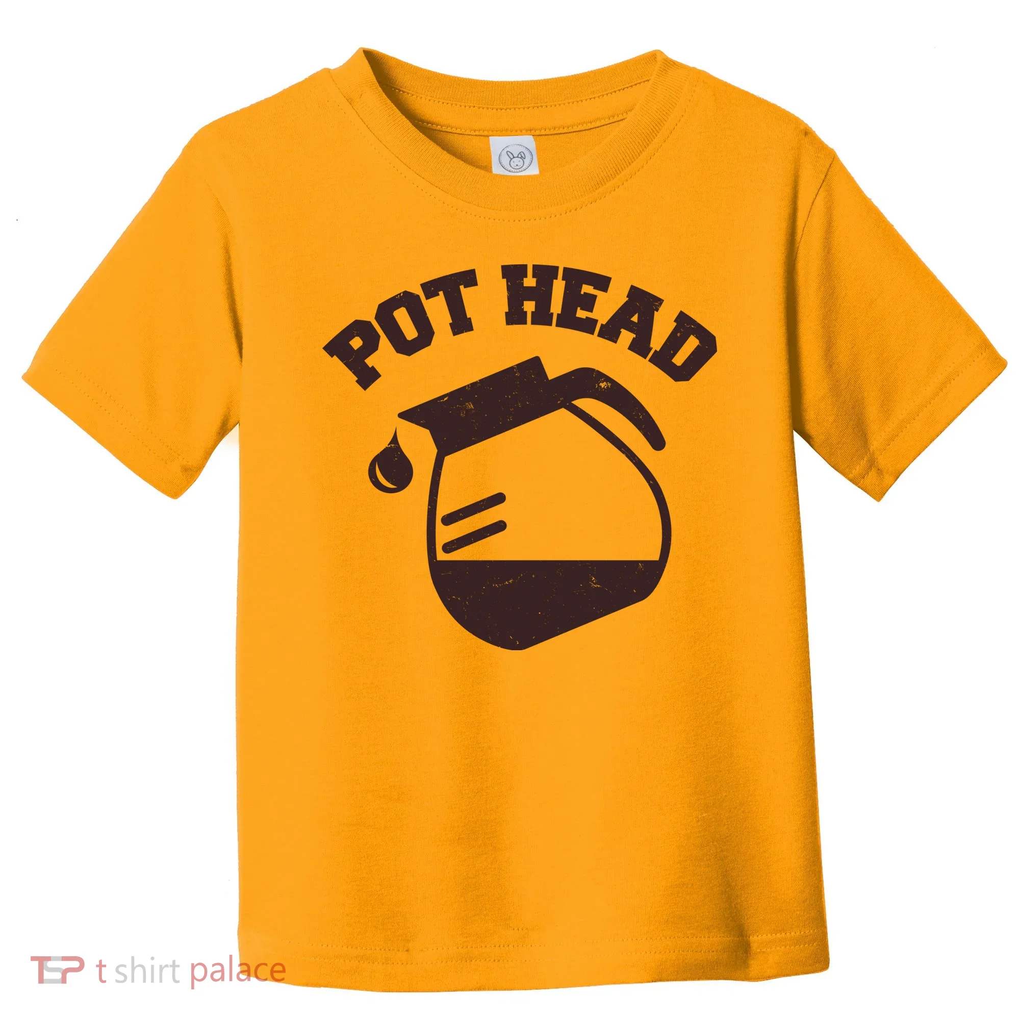 Funny Pot Head Coffee Lover Toddler T-Shirt