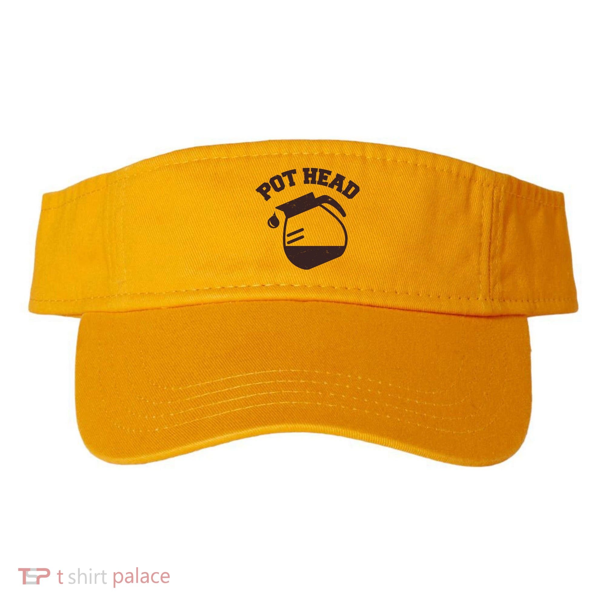 Funny Pot Head Coffee Lover Visor