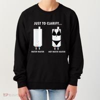 Funny Plumber Hot Water Heater Plumbing Dad Joke Women's Sweatshirt thumb 0