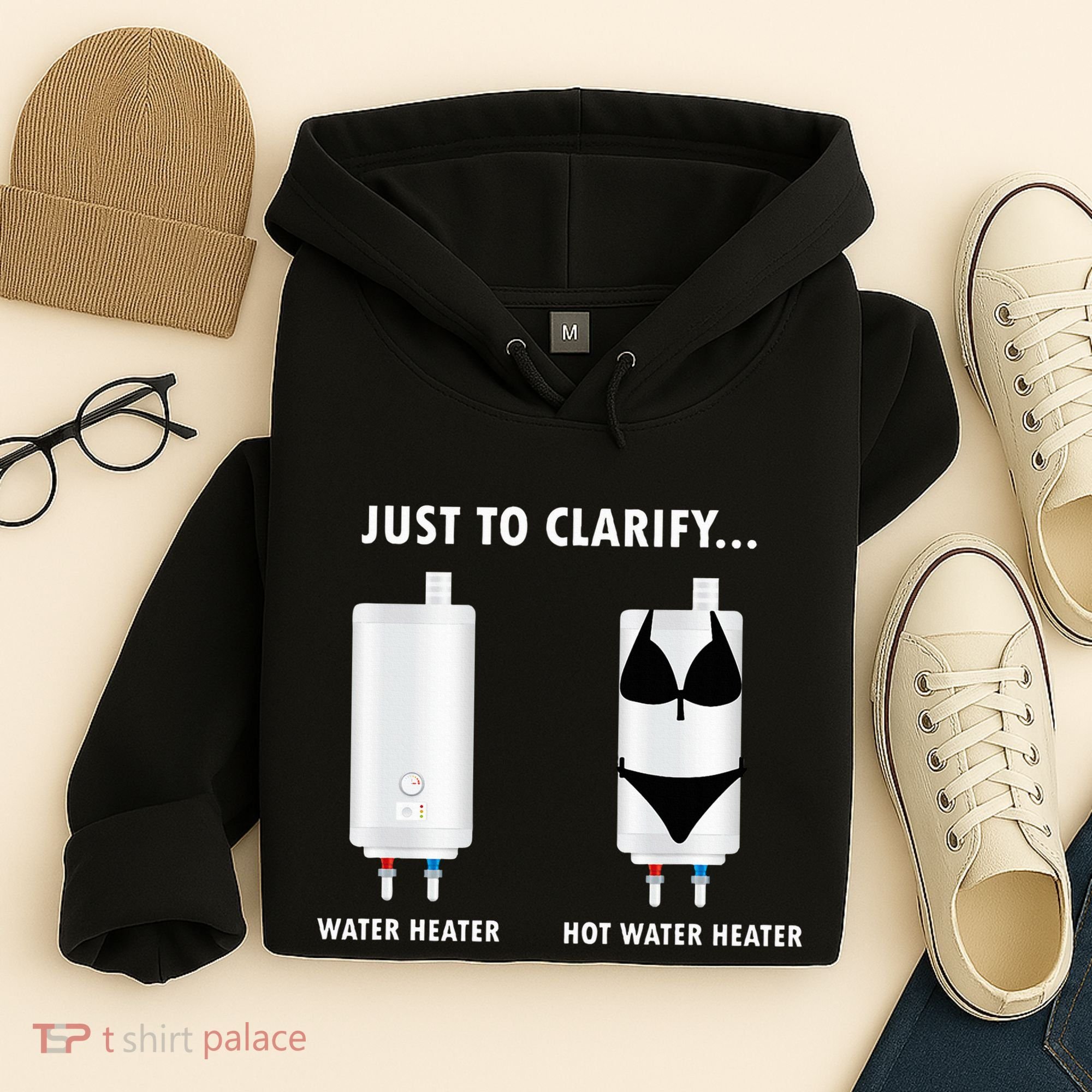 Funny Plumber Hot Water Heater Plumbing Dad Joke Hoodie