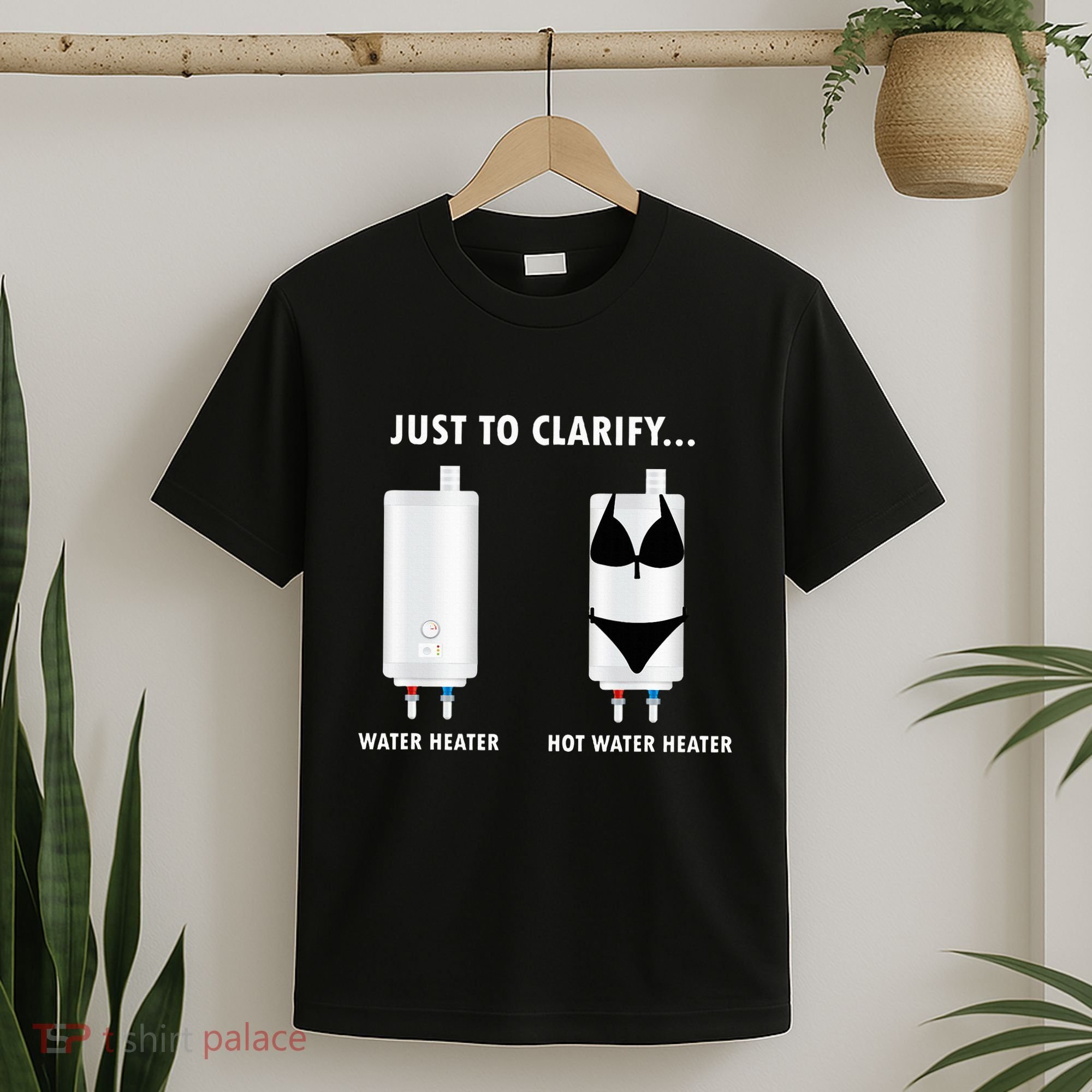 Funny Plumber Hot Water Heater Plumbing Dad Joke T-Shirt