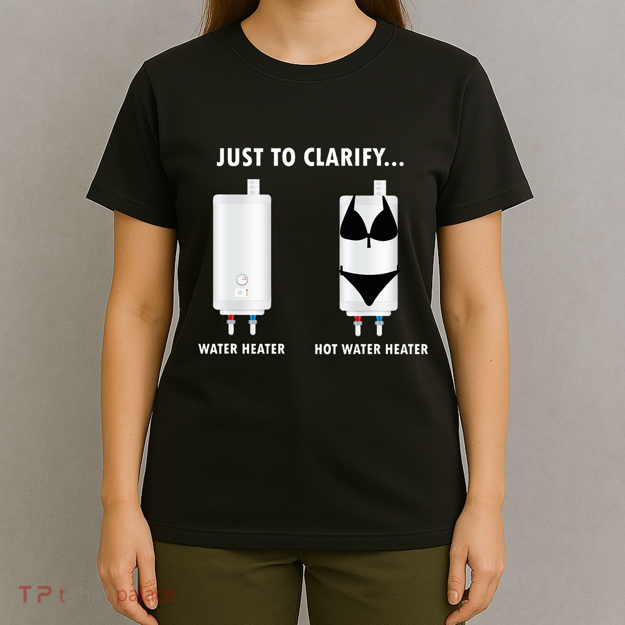 Funny Plumber Hot Water Heater Plumbing Dad Joke T-Shirt