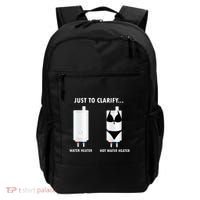 Funny Plumber Hot Water Heater Plumbing Dad Joke Backpack thumb 0