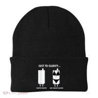 Funny Plumber Hot Water Heater Plumbing Dad Joke Beanie thumb 0