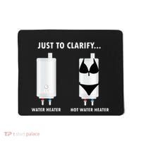 Funny Plumber Hot Water Heater Plumbing Dad Joke Mousepad thumb 0