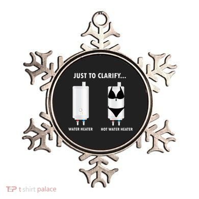 Funny Plumber Hot Water Heater Plumbing Dad Joke Ornament