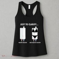 Funny Plumber Hot Water Heater Plumbing Dad Joke Women's Tank Top thumb 3