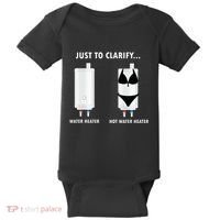 Funny Plumber Hot Water Heater Plumbing Dad Joke Baby Bodysuit thumb 0