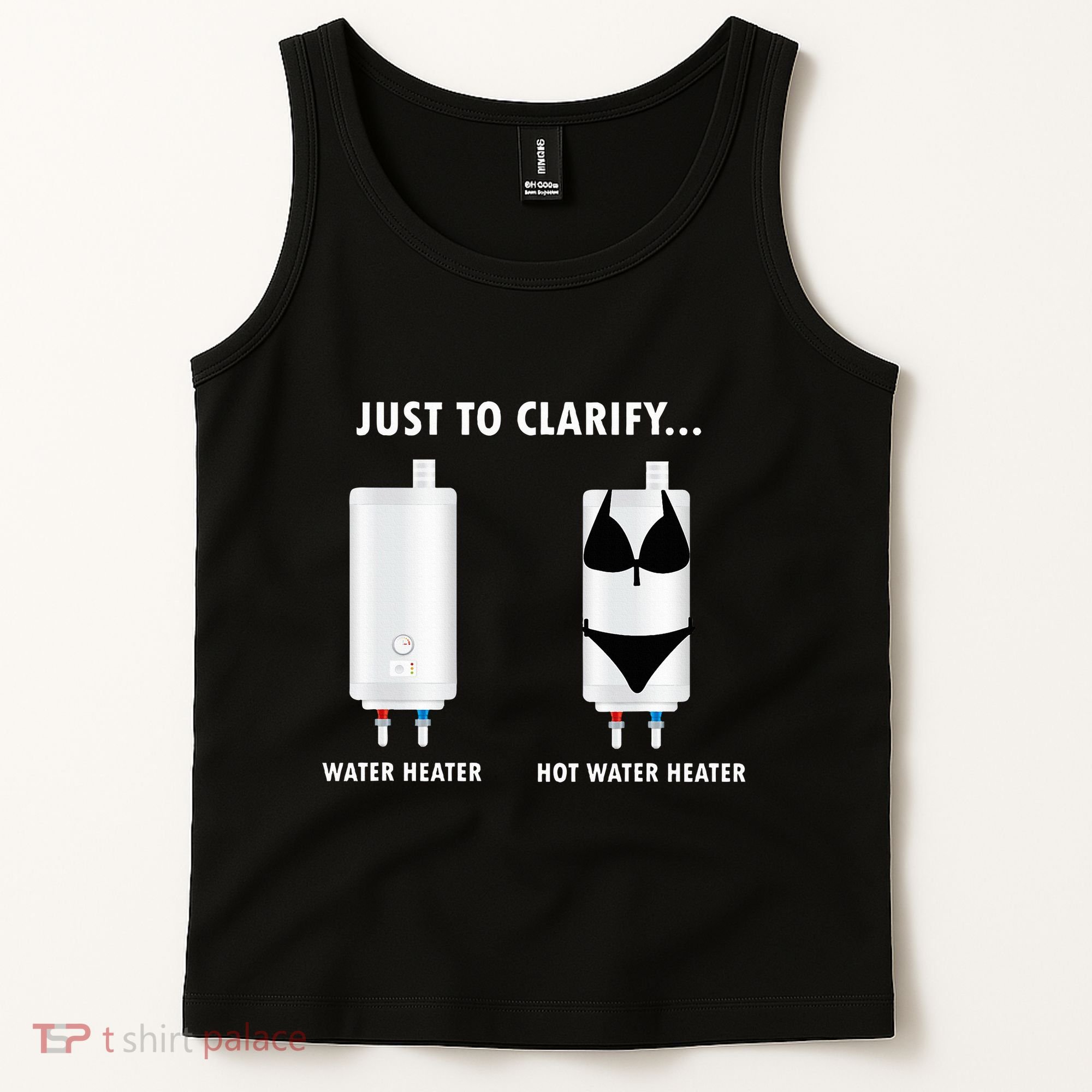 Funny Plumber Hot Water Heater Plumbing Dad Joke Tank Top